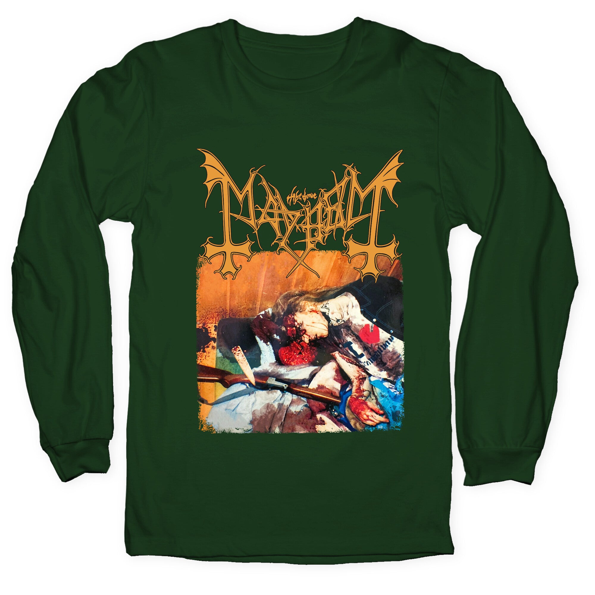Mayhem Band Album Cover Longsleeve Tee